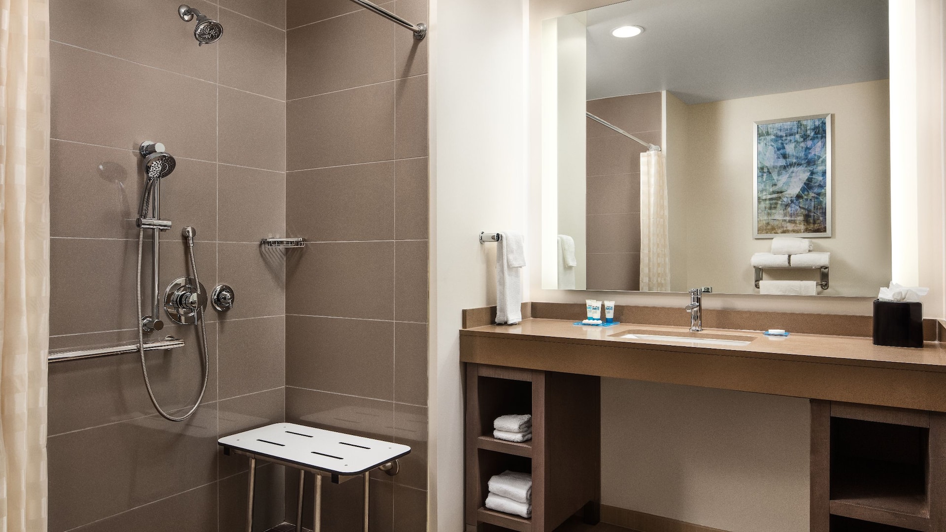 Hyatt House San Jose / Cupertino Accessible Roll In Shower