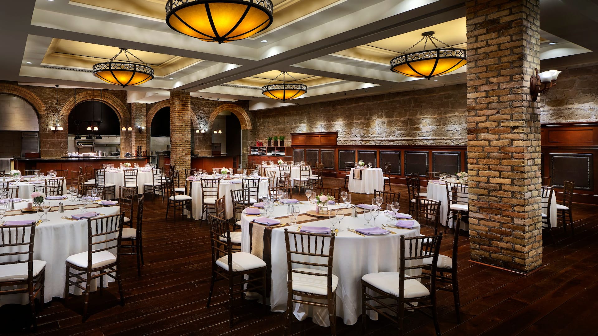 Hyatt Regency Calgary Thomsons Social Hub Wedding Setup