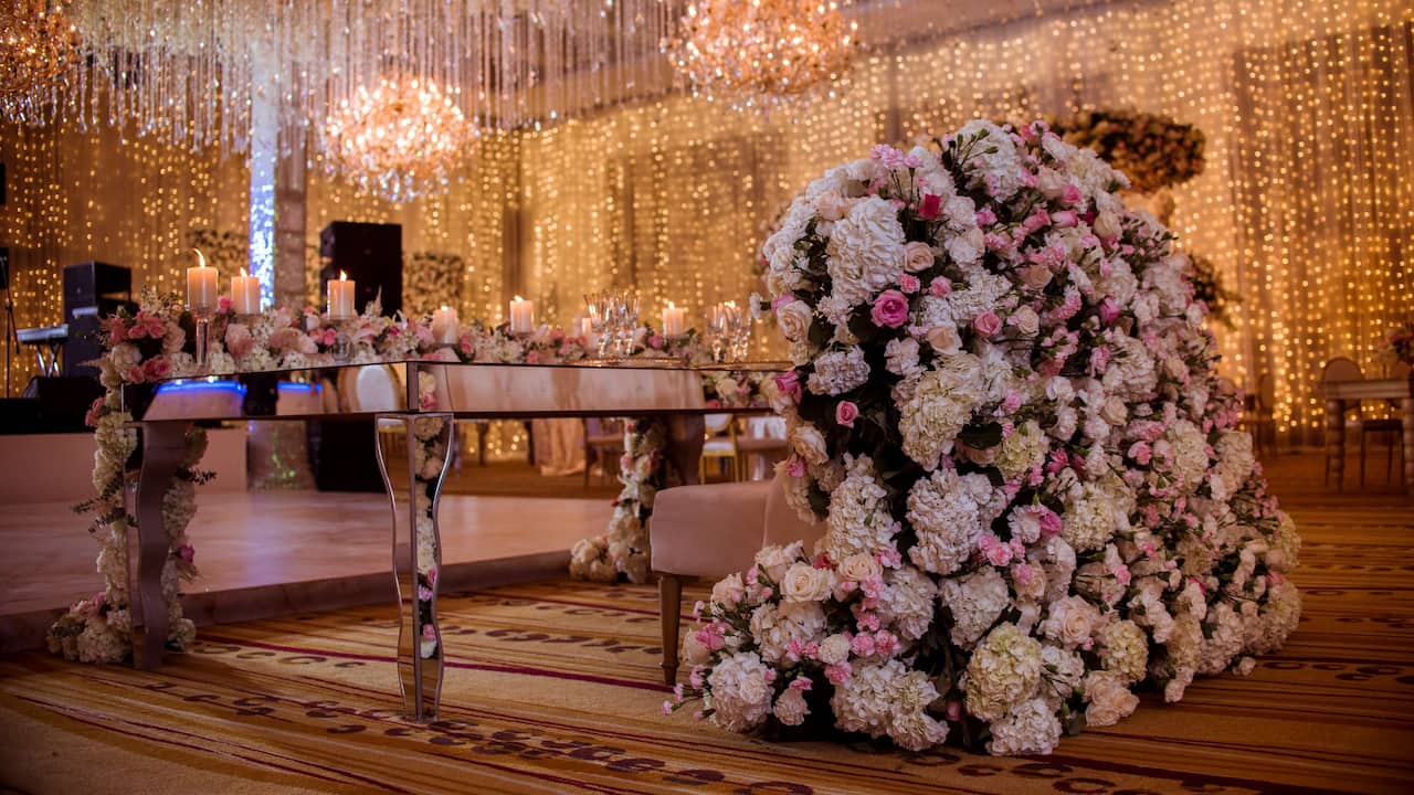 table detail in cartagena wedding venue