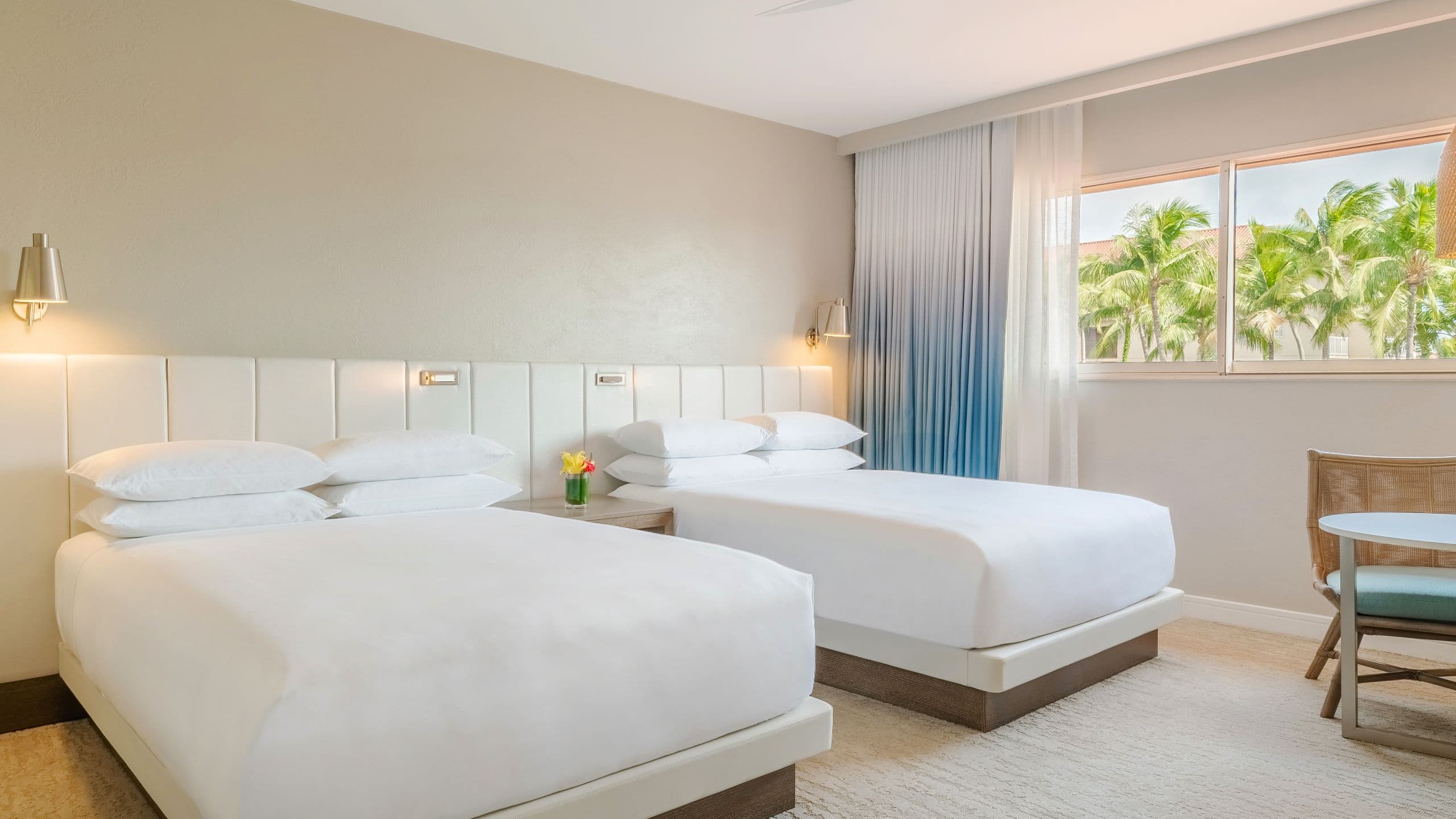 Hotel room with two beds at Hyatt Regency Aruba Resort Spa and Casino