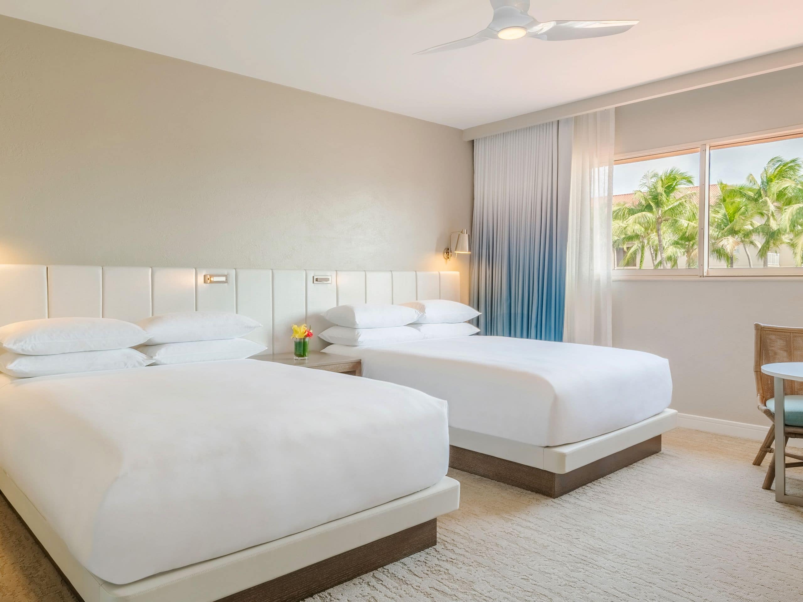 Hotel room with two beds at Hyatt Regency Aruba Resort Spa and Casino
