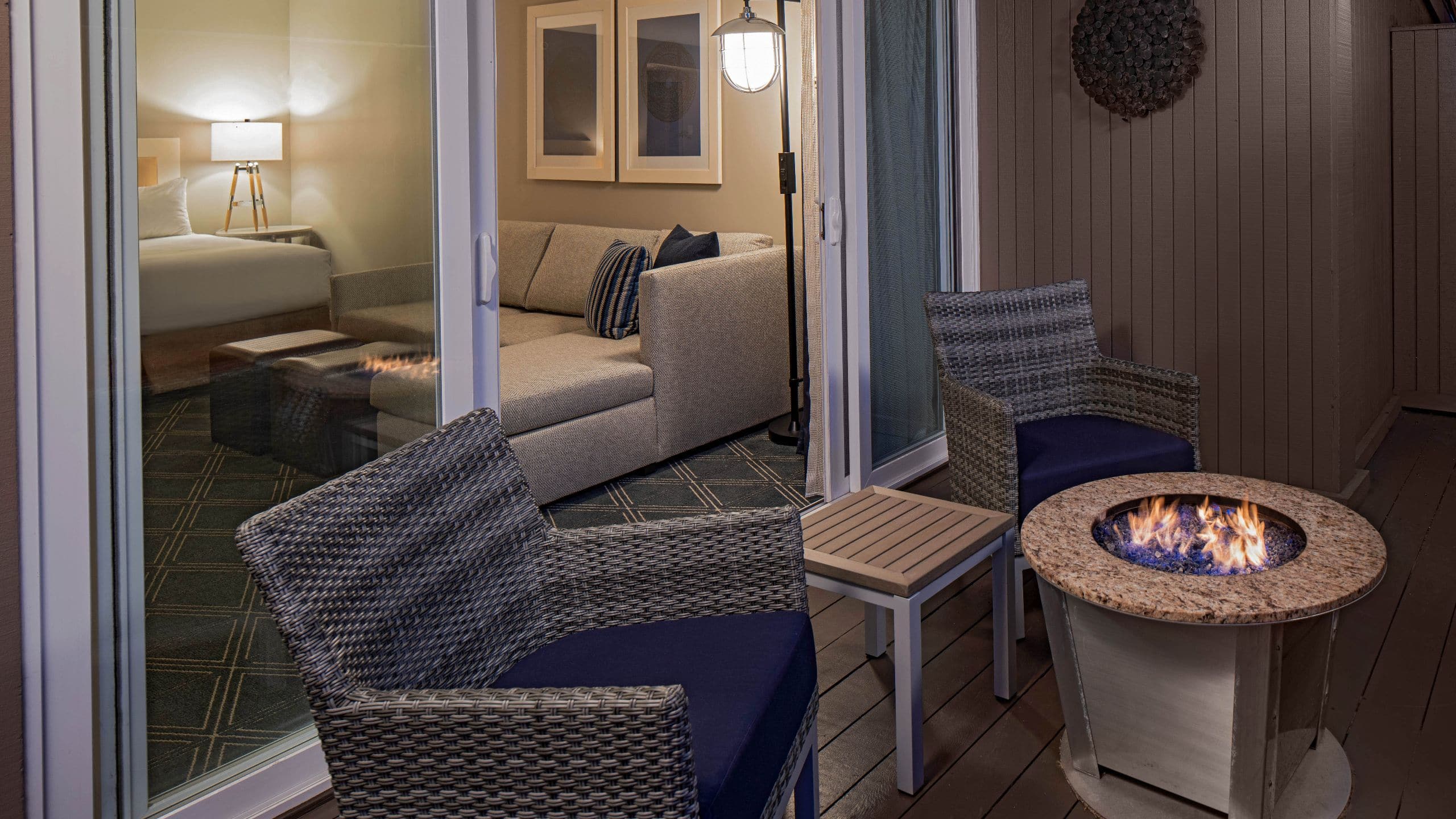 Hyatt Regency Mission Bay Spa and Marina Oceanside Patio Fire