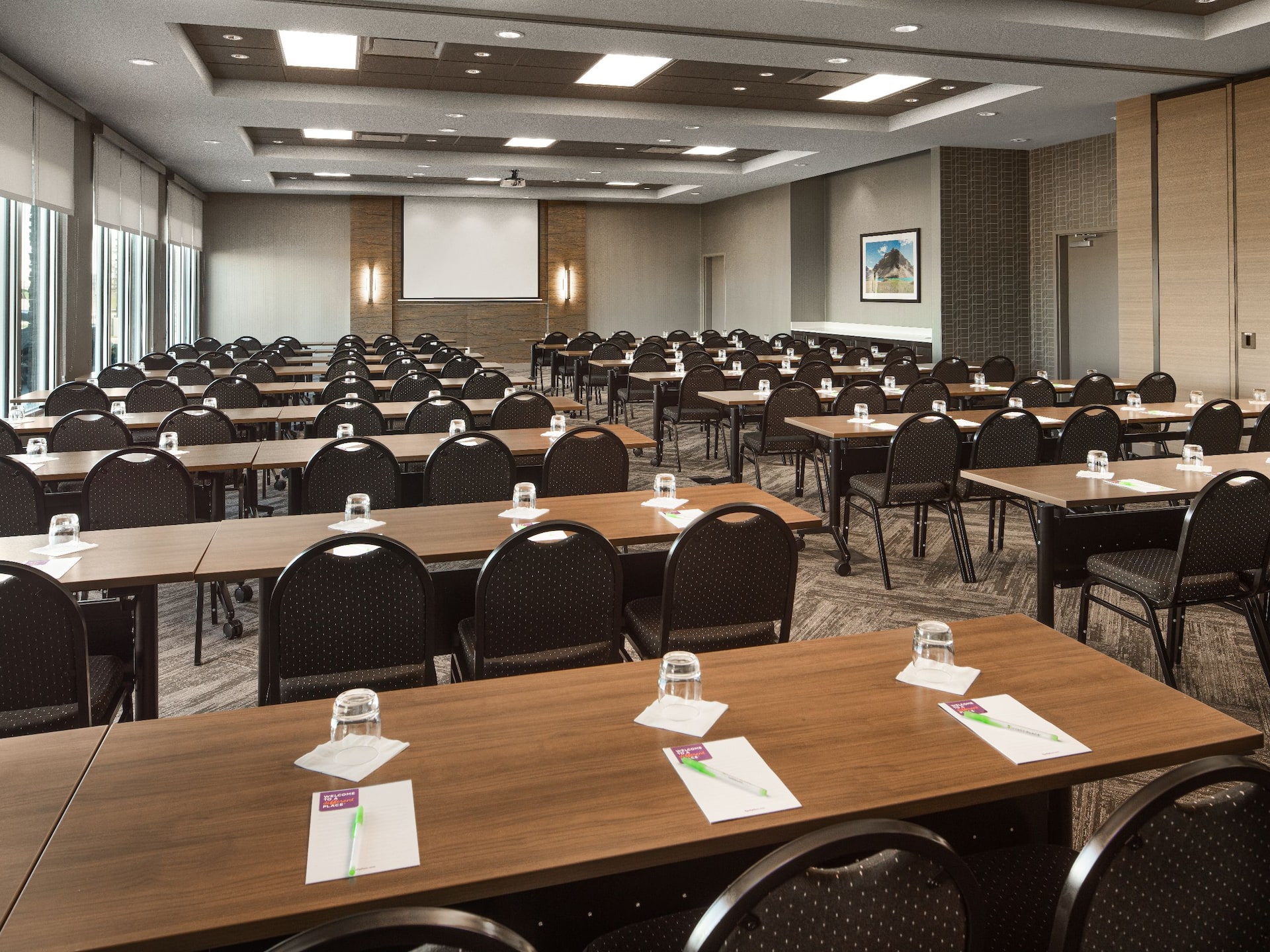 Hyatt Place Calgary Airport Classroom Style Setup