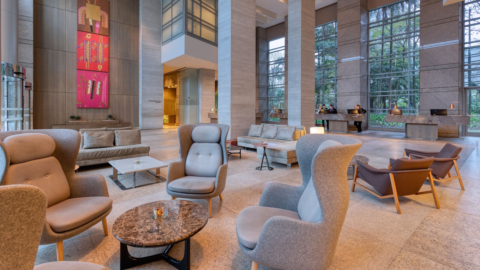 Grand Hyatt São Paulo Lobby Sofas