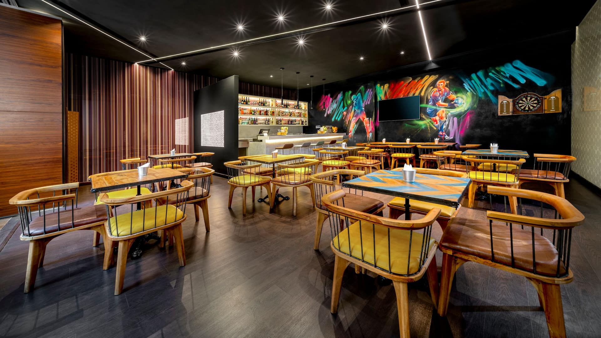 Hyatt Place Dubai Wasl District Bar Tables