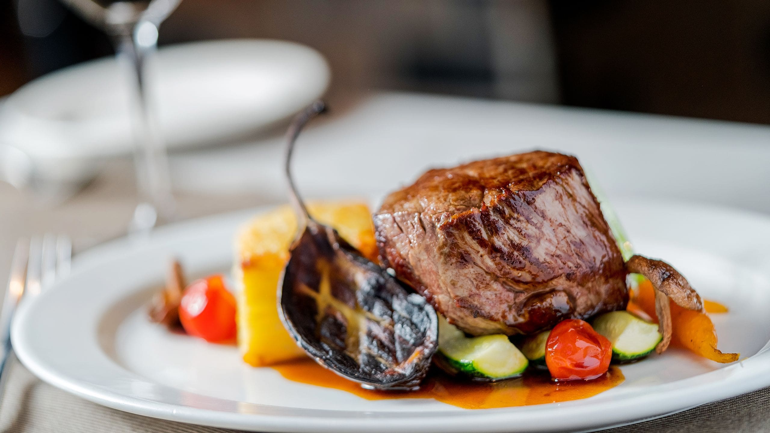 Hyatt Centric Las Condes Santiago Main Course Filet Mignon With Baby Vegetables