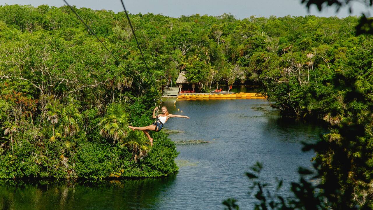 zipline near Hyatt Regency Grand Reserve