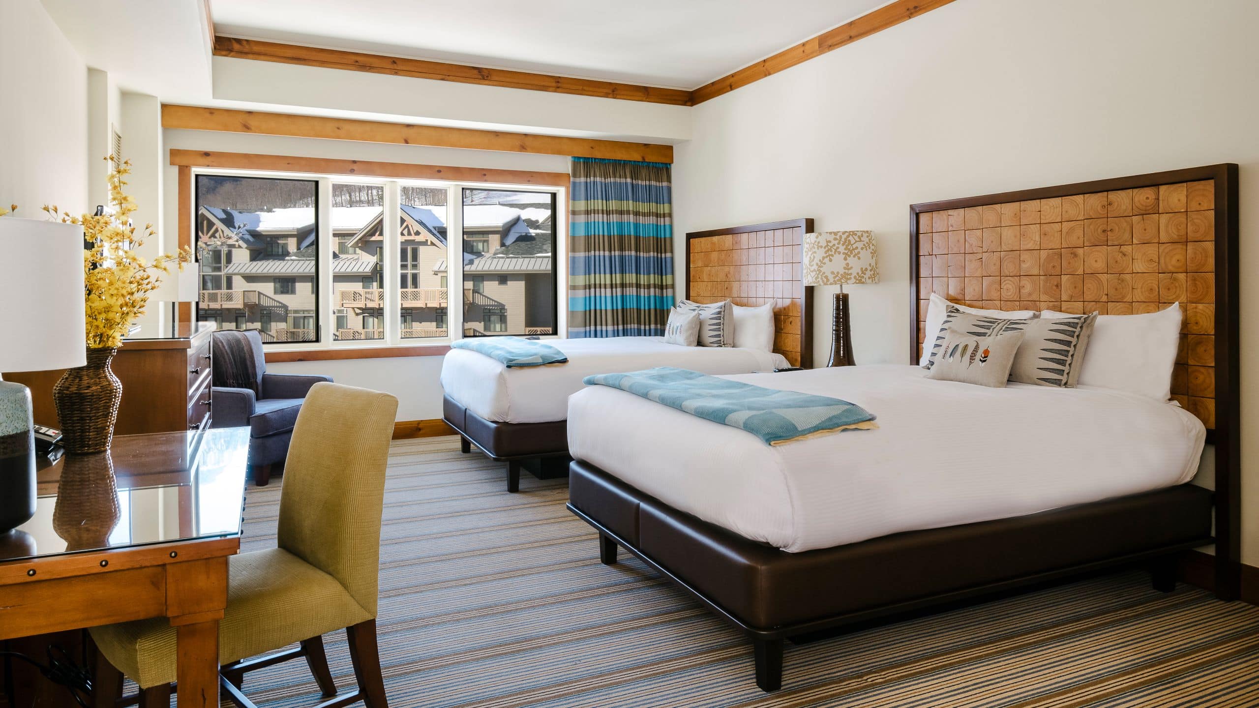 第 6，共 6 The Lodge at Spruce Peak Penthouse Bedroom