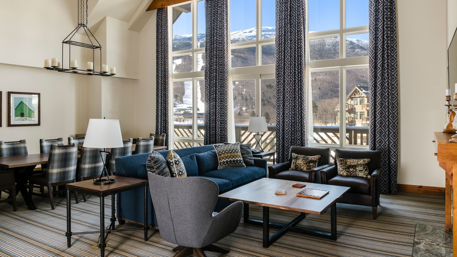 View of Luxury Stowe Mountain Ski Resort Hotel | The Lodge at Spruce Peak