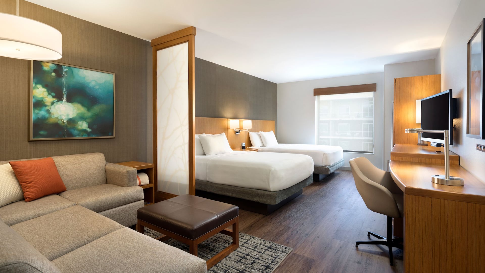 Hyatt Place Austin Downtown Two Queen Beds Guestroom