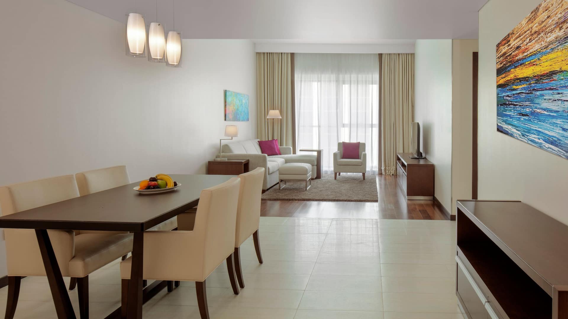 Hyatt Place Dubai Jumeirah Two Bedroom Suite Living Area
