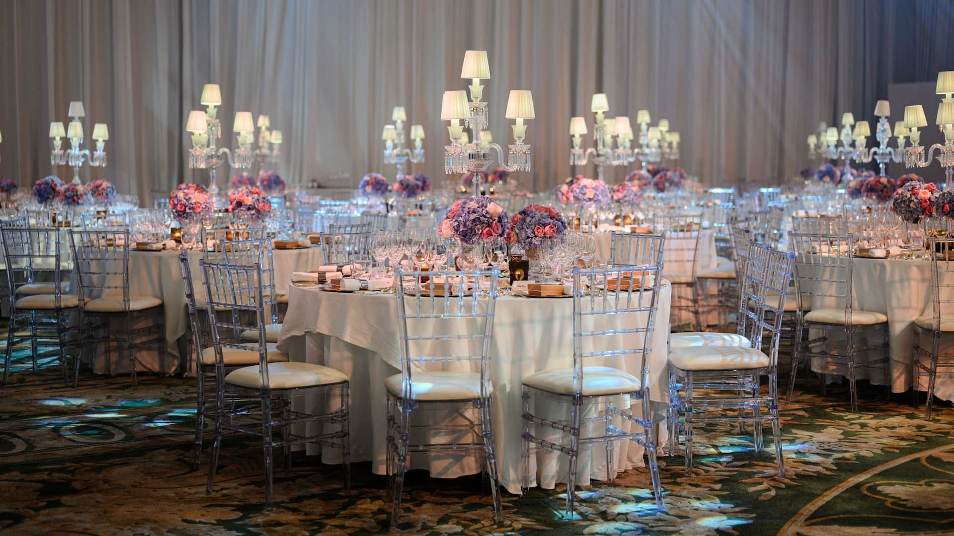 2 of 3 Grand Hyatt Erawan Bangkok Round Table Set Up