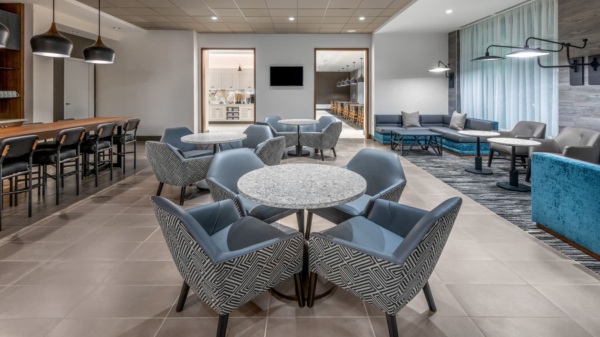 Hyatt Place San Jose Airport Lobby Kitchen Seating