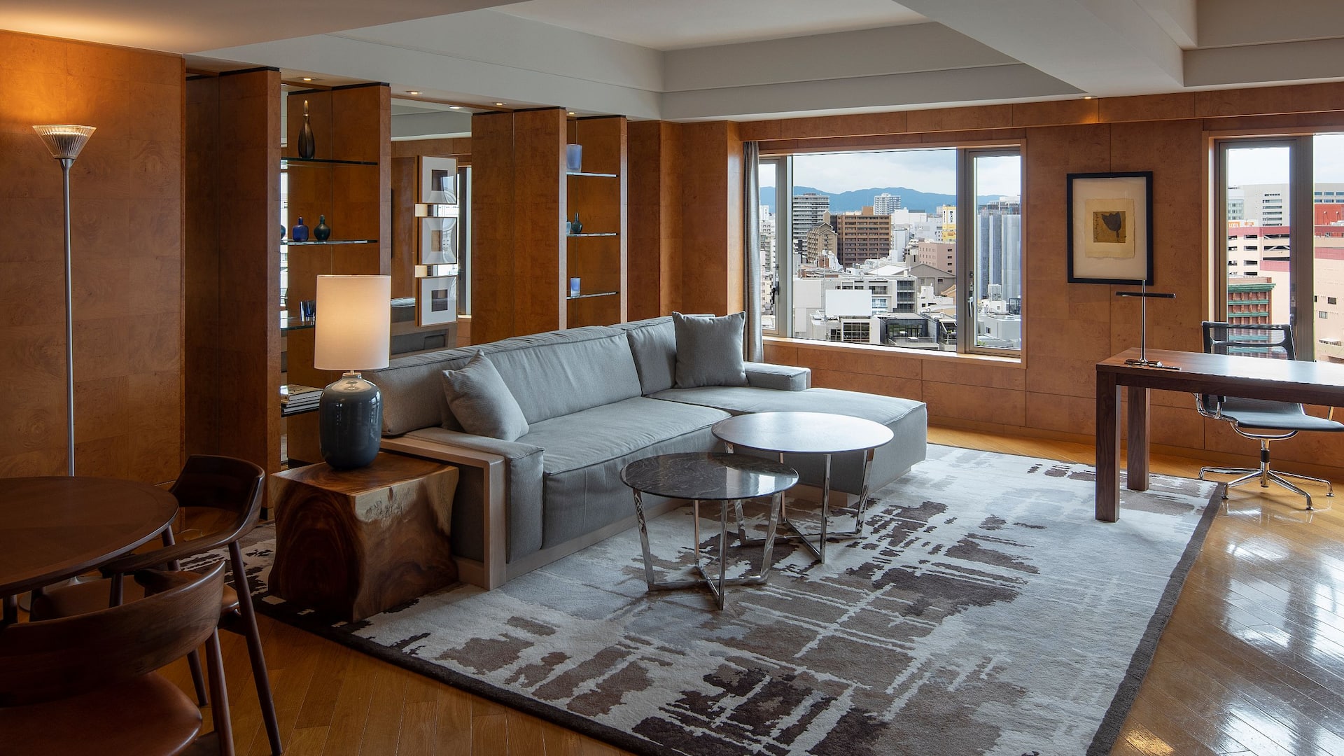 Grand Hyatt Fukuoka Diplomat Suite Twin Living Area