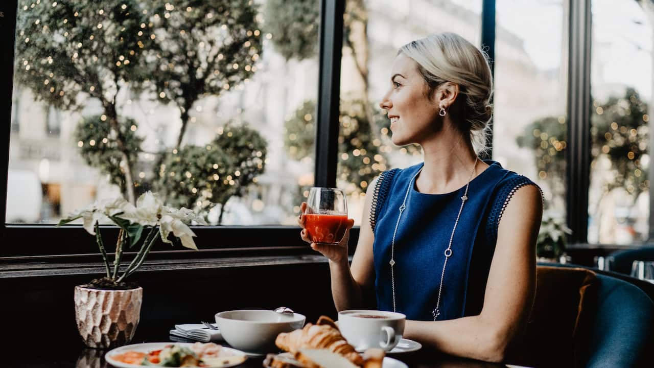 Breakfast at Café M at Hyatt Paris Madeleine