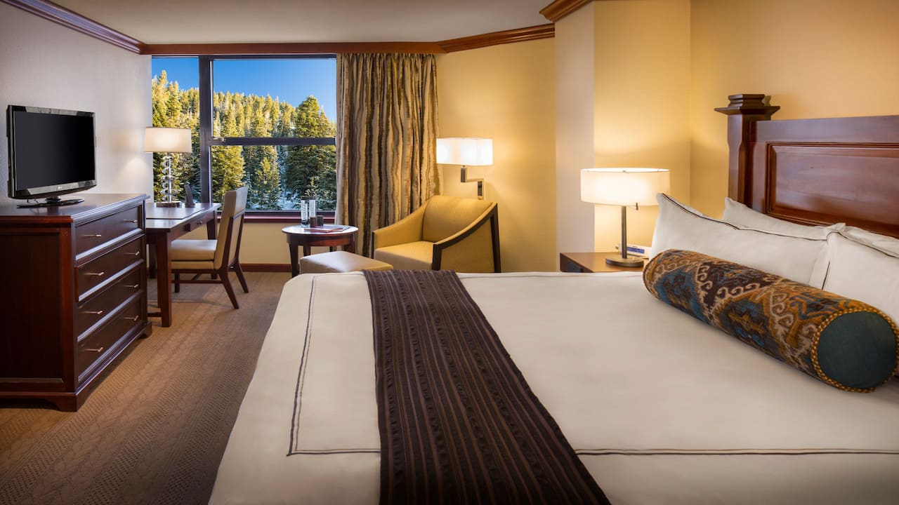 1 King Bed with Forest View 