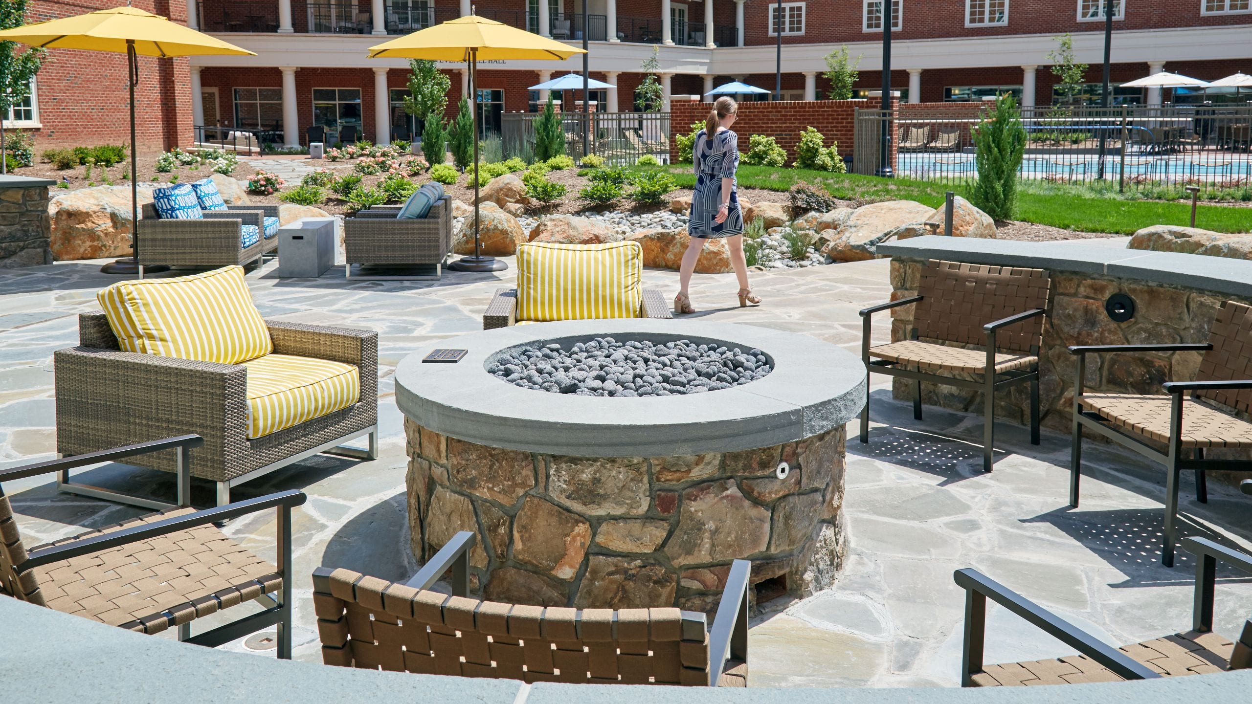 Rizzo Center Courtyard Firepit