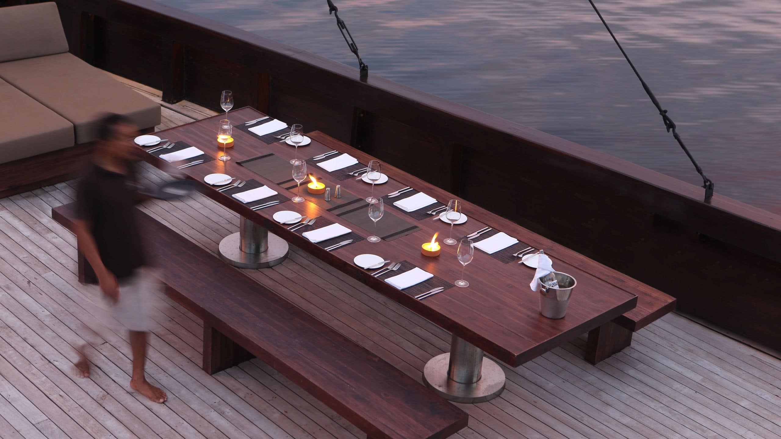 Alila Purnama Deck Dining Setup