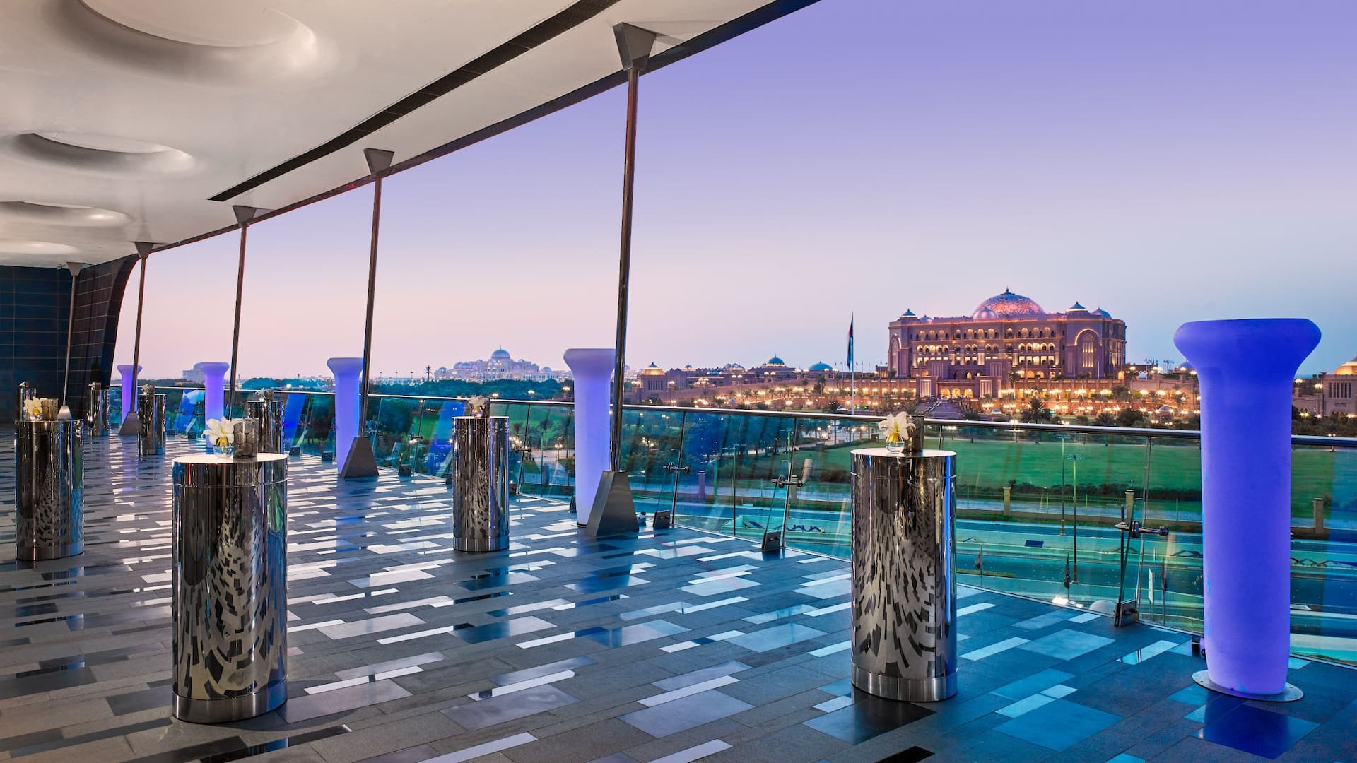 Grand Hyatt Abu Dhabi Hotel & Residences Emirates Pearl Luma Terrace Cocktail Setup