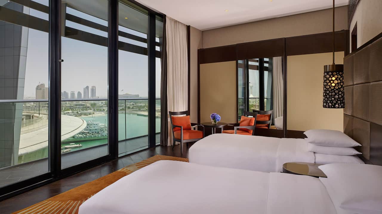 residence bedroom grand hyatt abu dhabi hotel