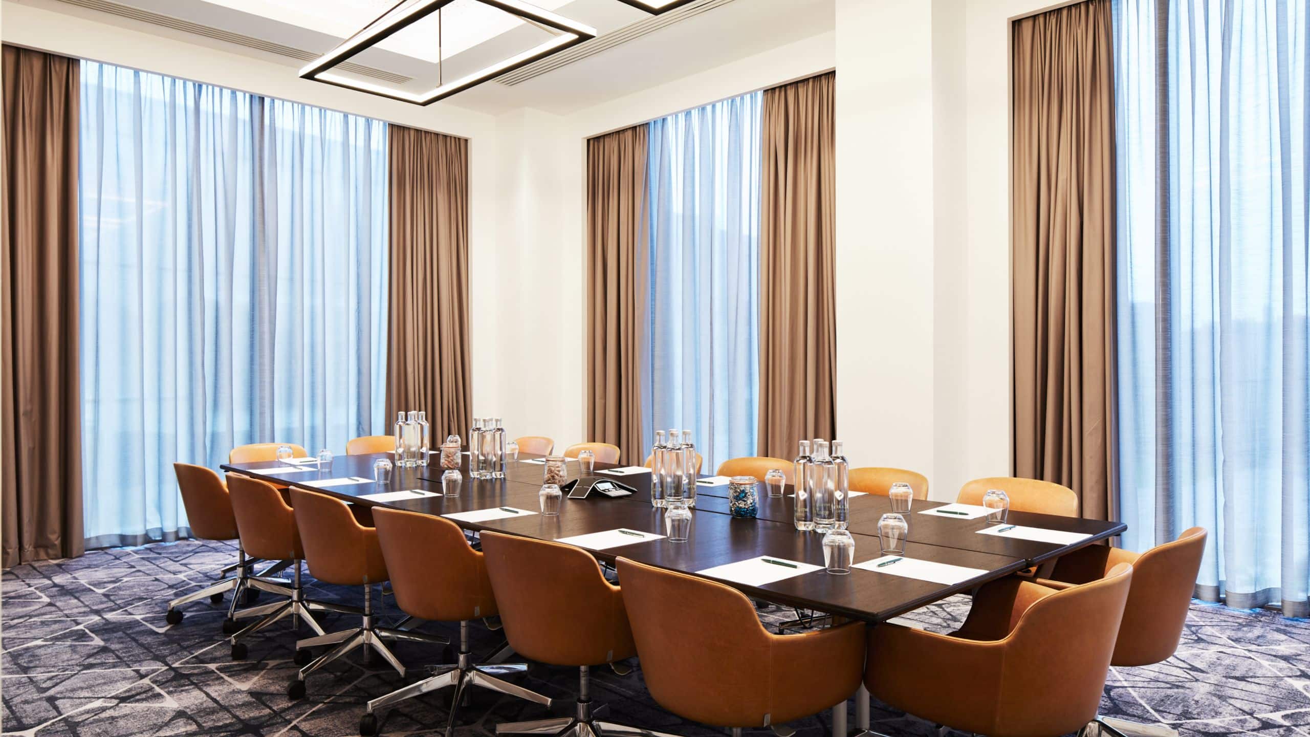 Executive Boardroom Set up at Hyatt Regency Manchester 