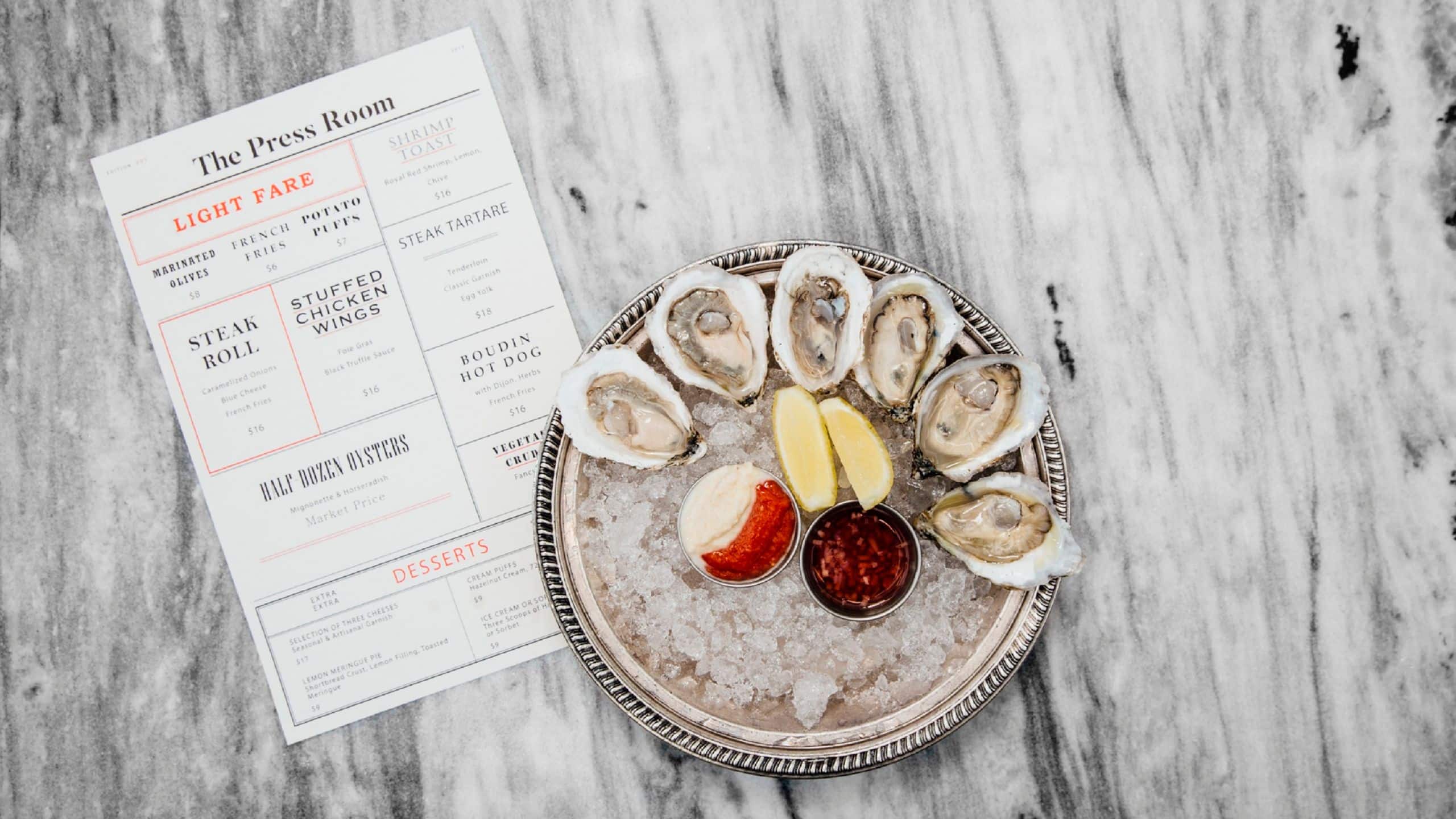 The Eliza Jane Press Room Oysters