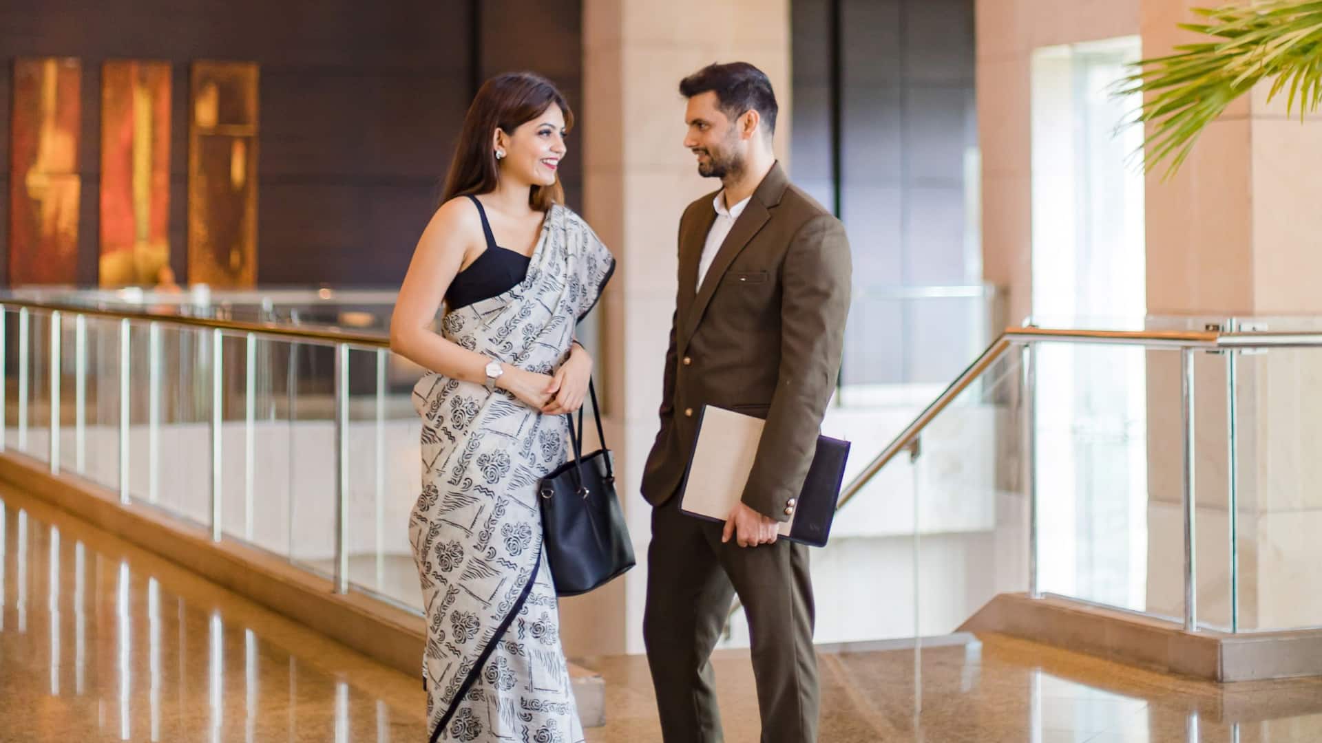 Hyatt Regency Kolkata Lobby with Couple