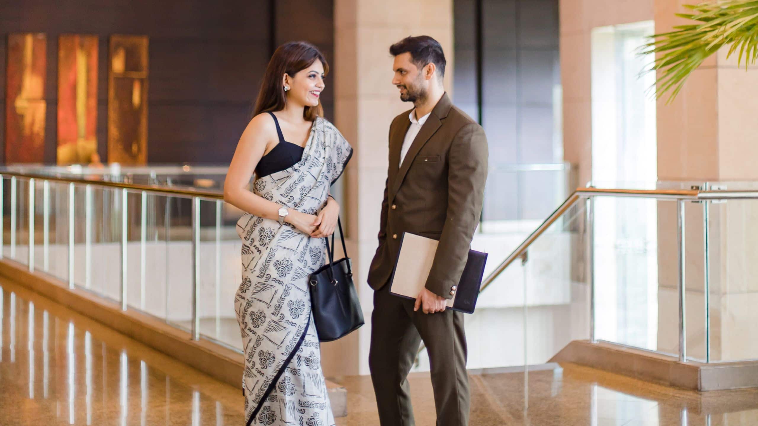 Hyatt Regency Kolkata Lobby with Couple