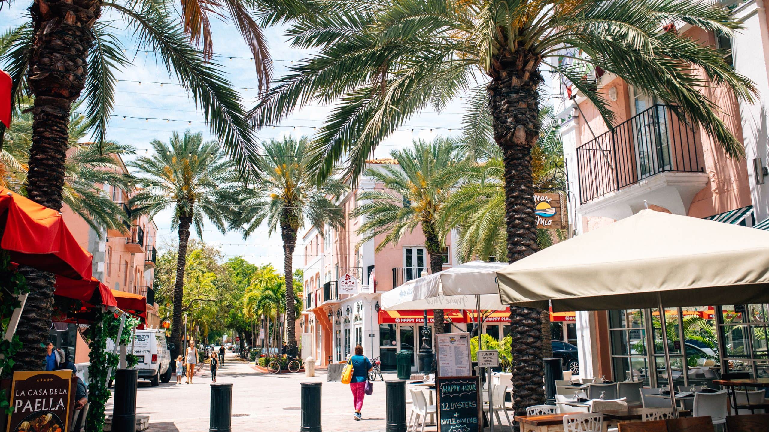 Hyatt Centric South Beach Miami Espanola Way Palm Trees