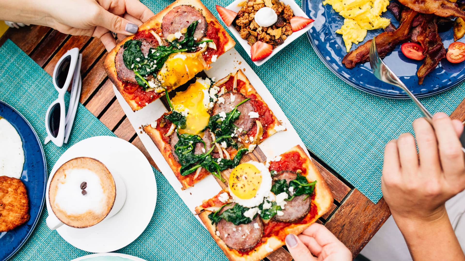 4 of 4 Hyatt Centric South Beach Miami Deck Sixteen Breakfast Pizza