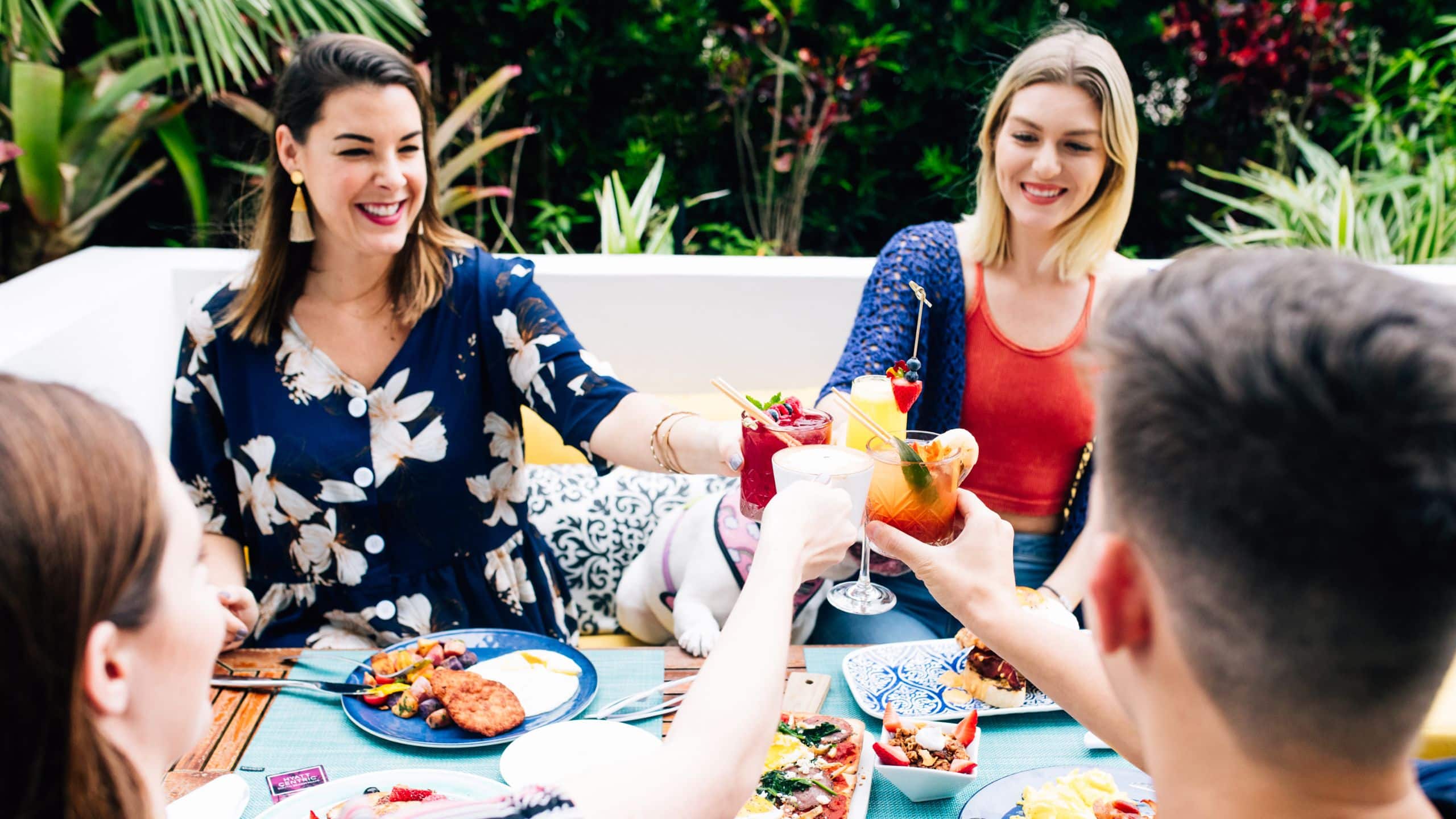 Hyatt Centric South Beach Miami Deck Sixteen Group Toasting