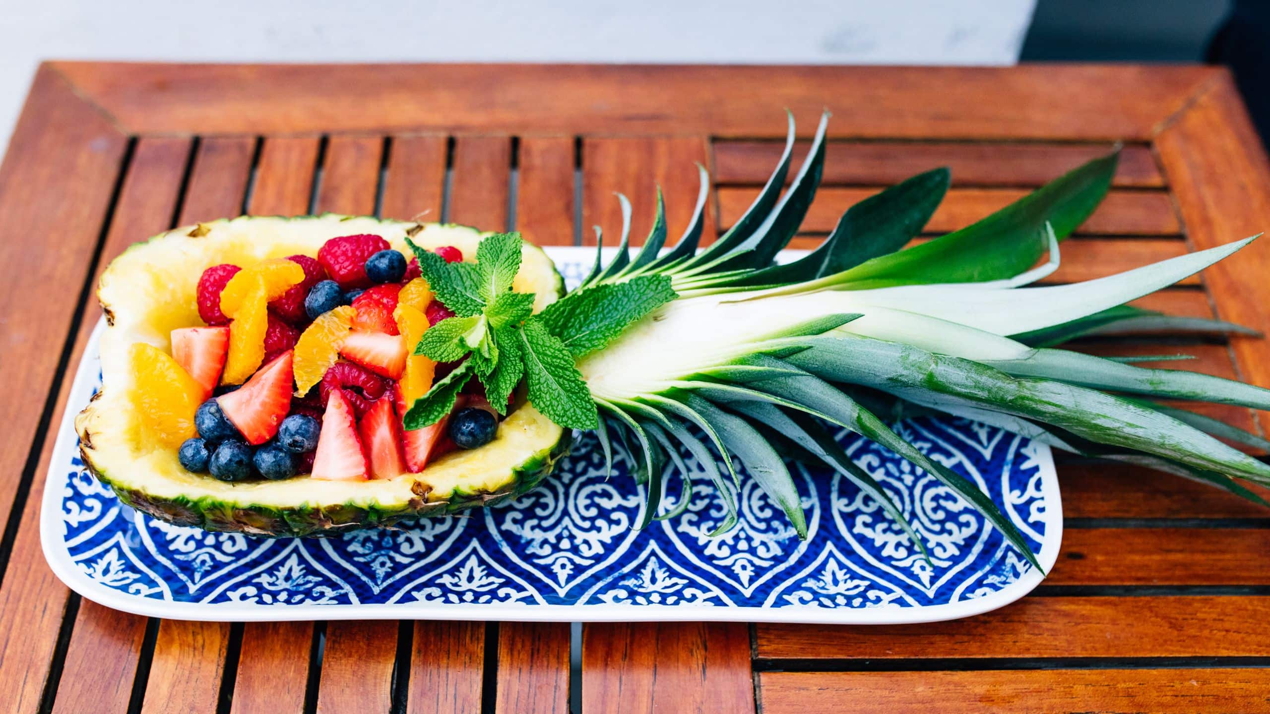 Hyatt Centric South Beach Miami Deck Sixteen Pineapple Fruit