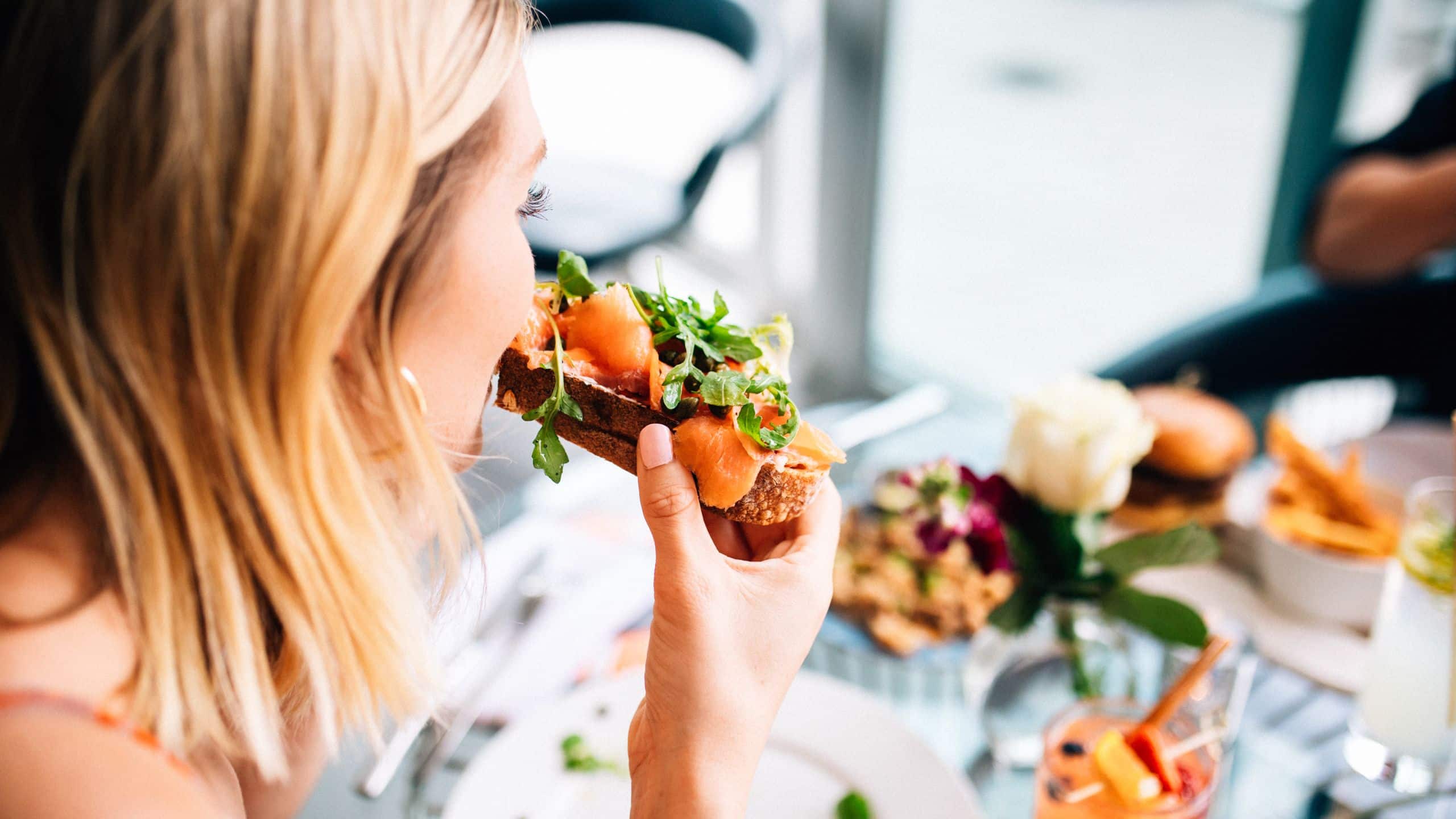 Hyatt Centric South Beach Miami Deck Sixteen Salmon Toast