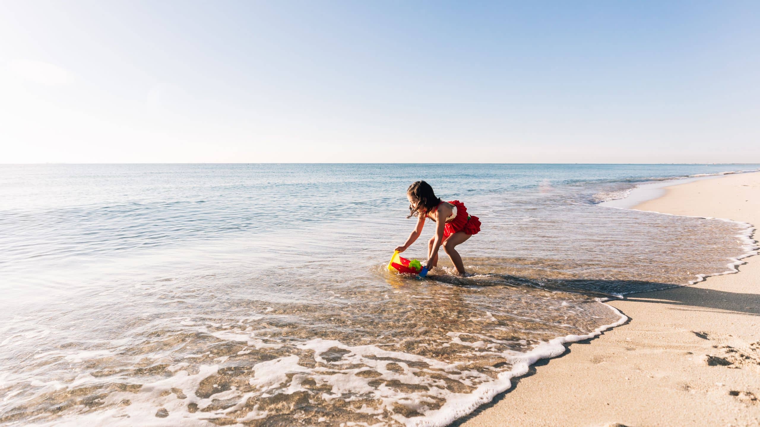Hyatt Centric South Beach Miami Girl Playing on Beach