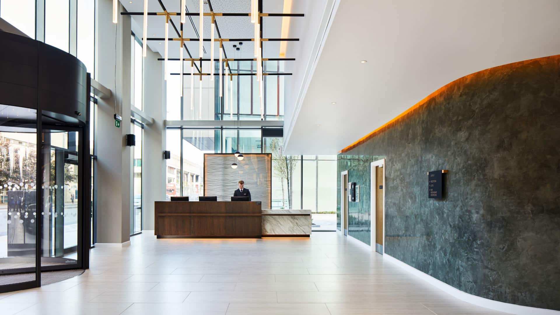 Hyatt Regency Manchester reception and lobby