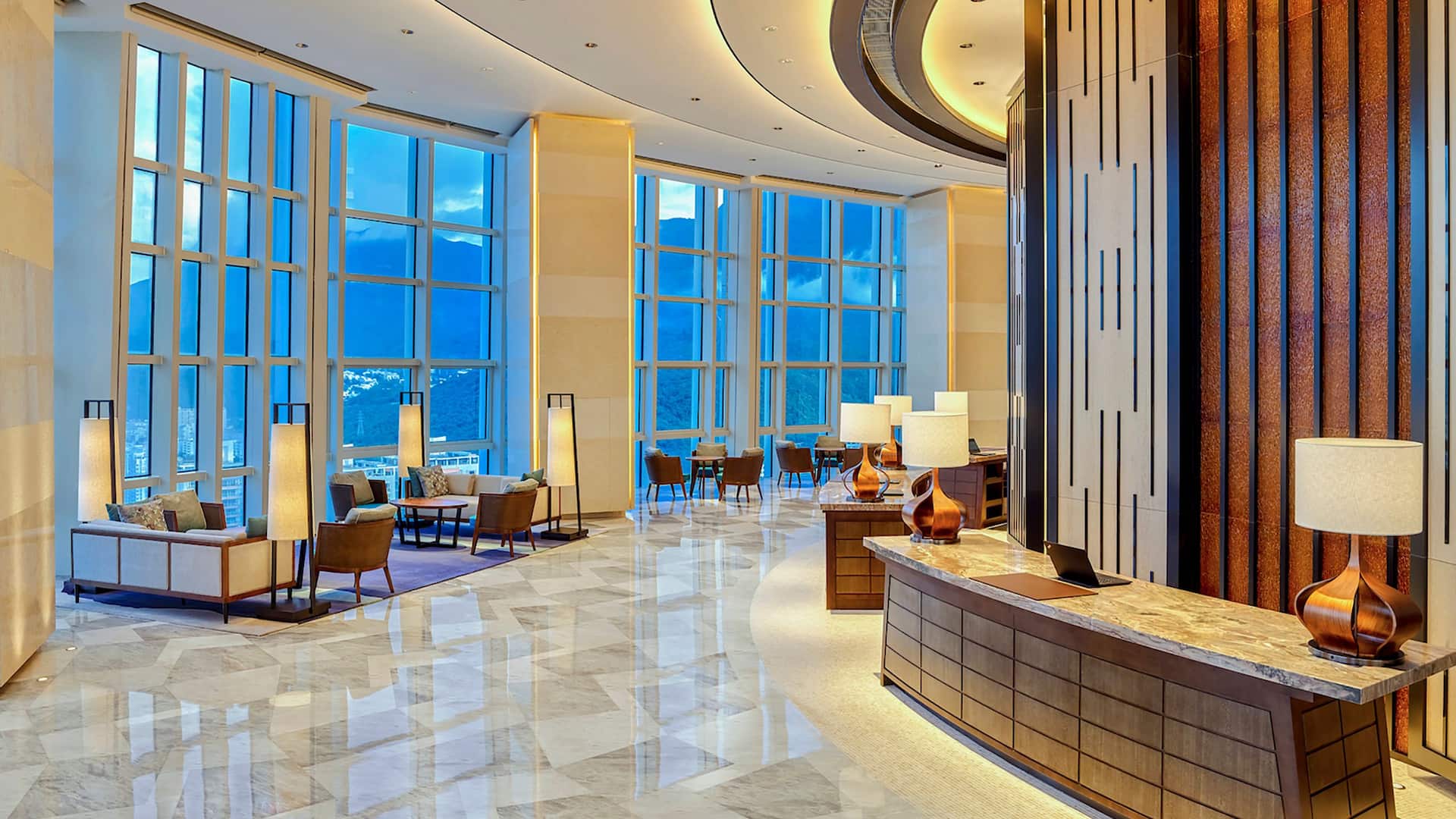 Hyatt Regency Shenzhen Yantian Sky Lobby Seating