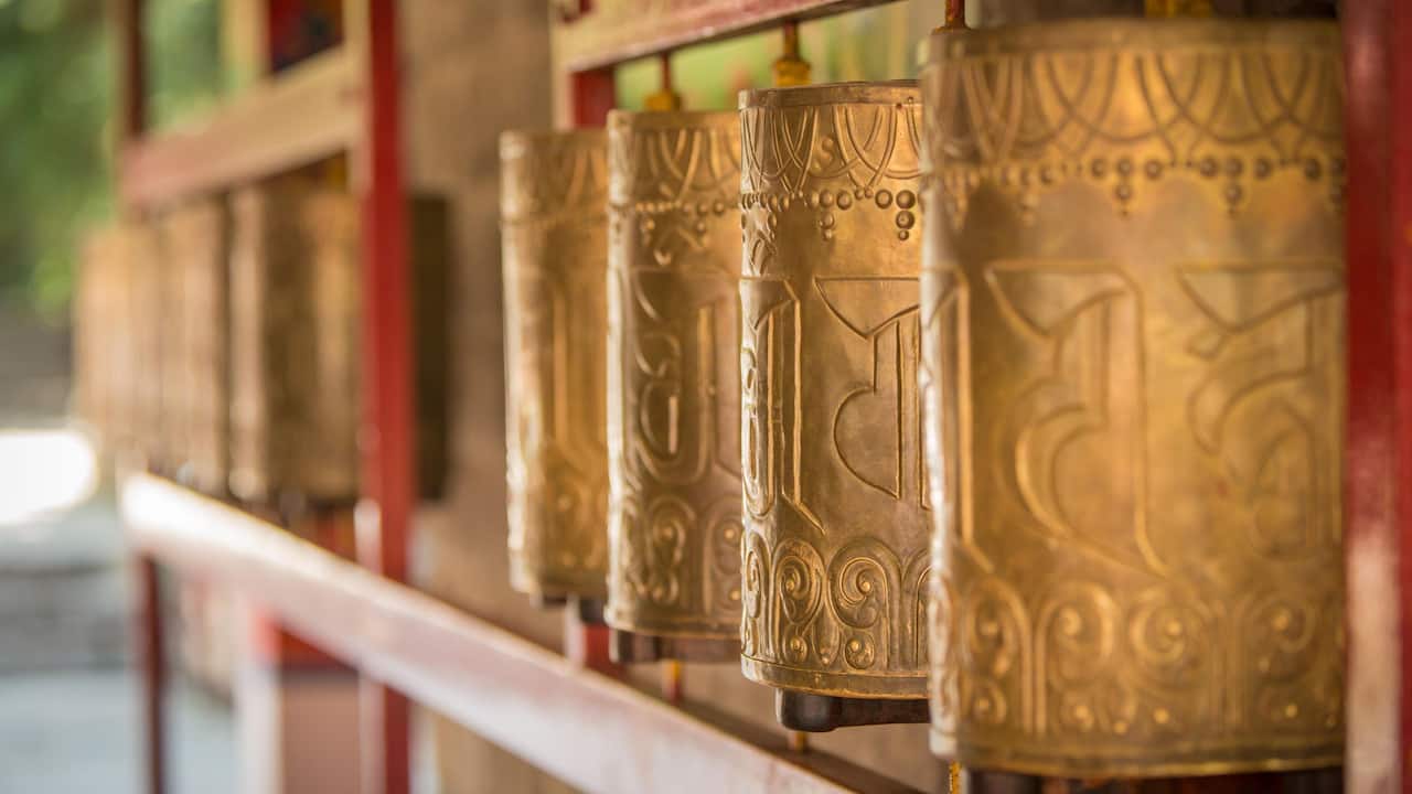 Tibetan Prayer Wheel - Hyatt Regency Dharamshala Resort