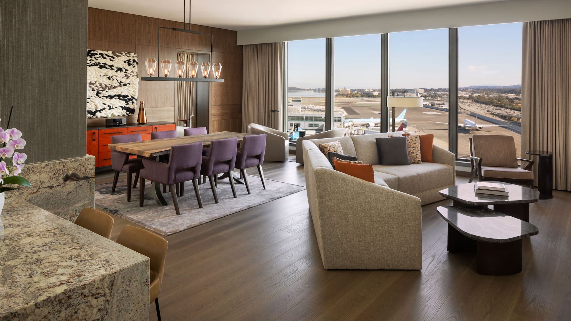 Grand Hyatt at SFO Presidential Suite Living Room