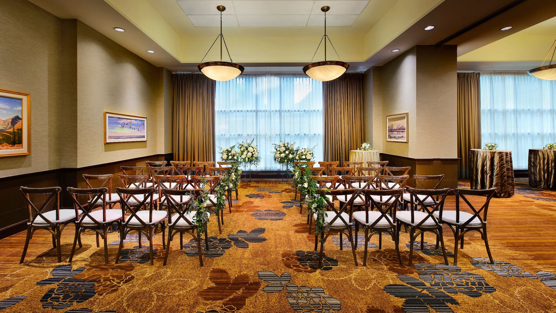 Hyatt Regency Calgary Doll Herald Wedding Setup