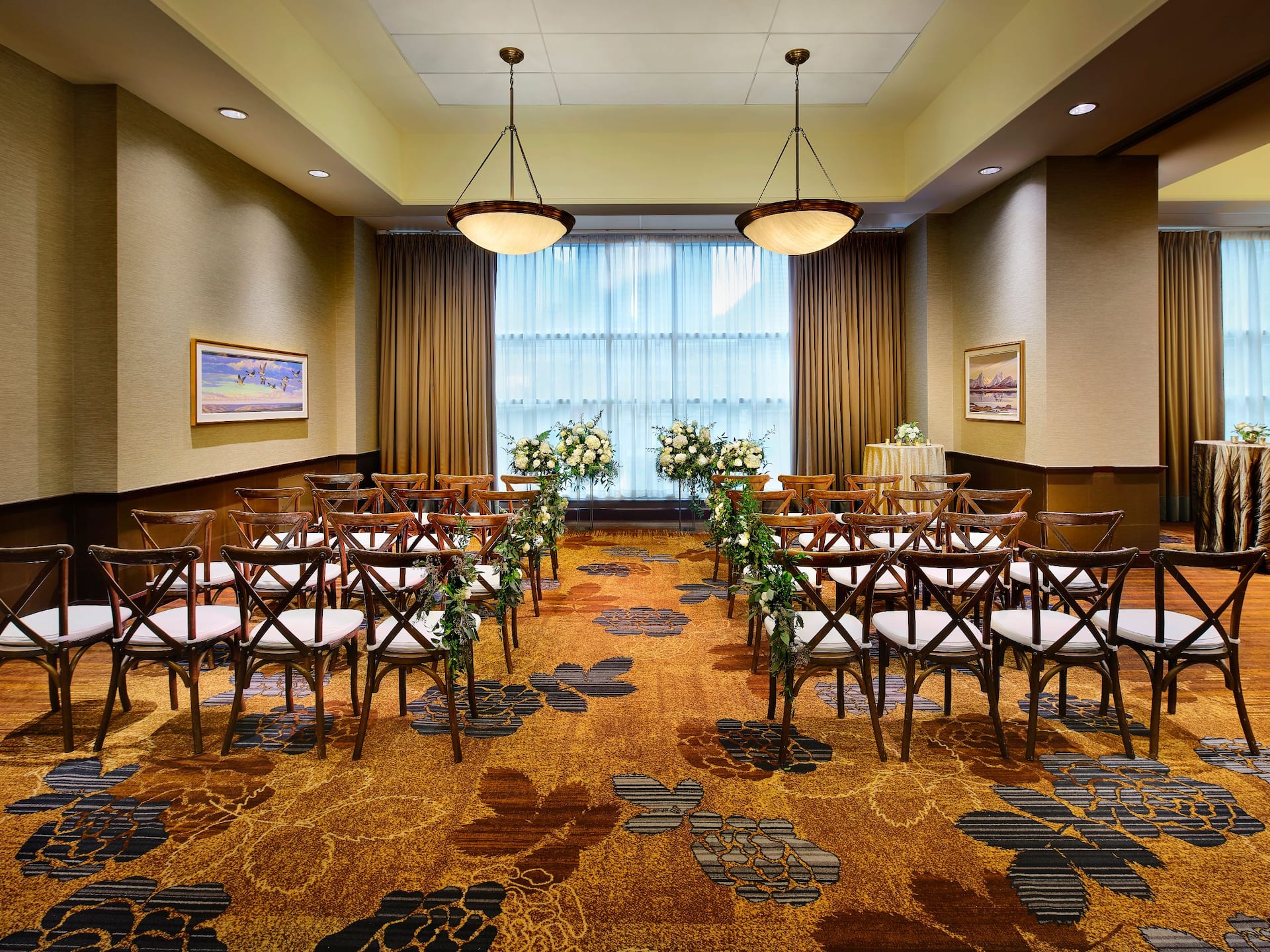 Hyatt Regency Calgary Doll Herald Wedding Setup