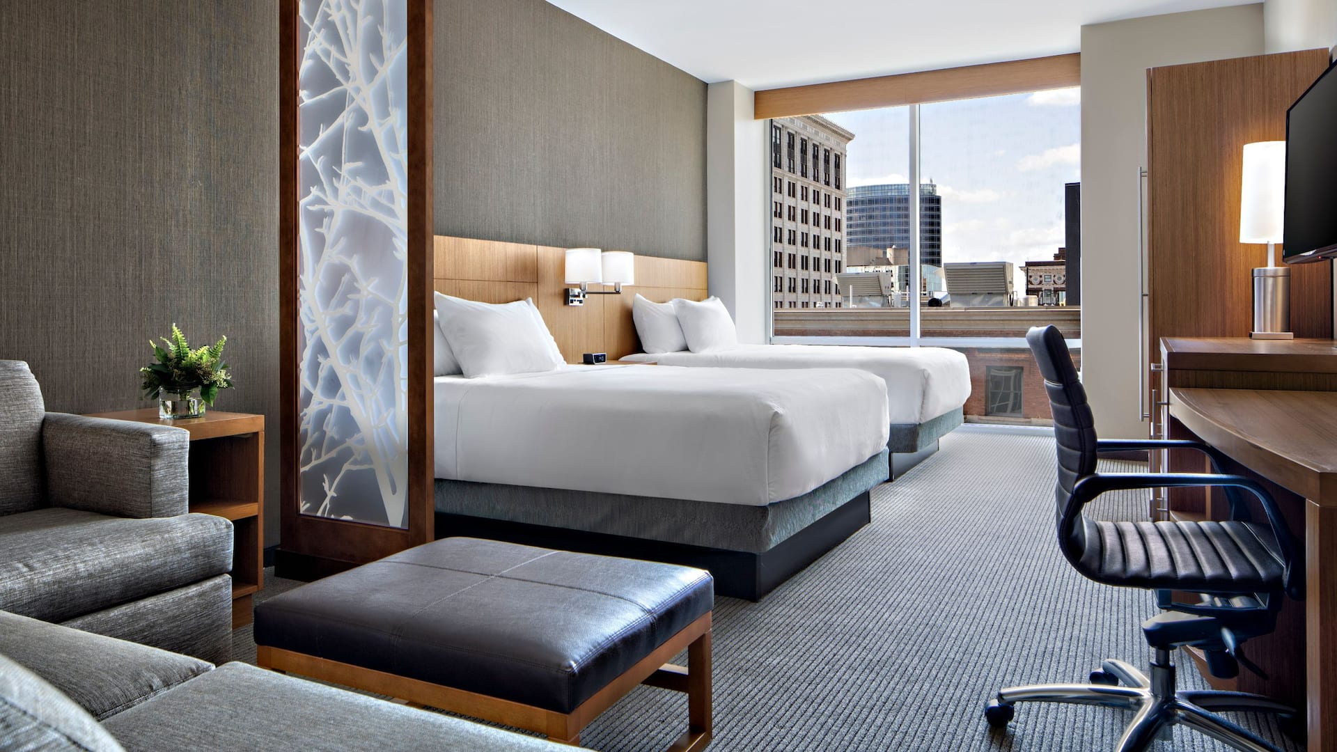 Hyatt Place Grand Rapids/Downtown Two Doubles Guestroom