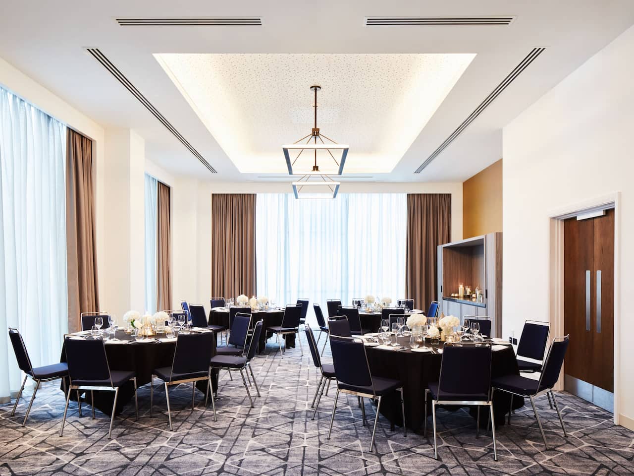 Robinson Room Dinner Set up at Hyatt Regency Manchester 