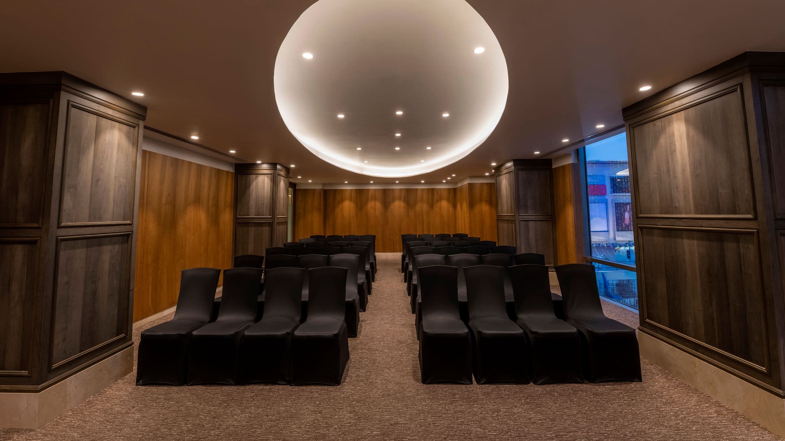 Hyatt Ahmedabad The Alpha Room Theatre Setup