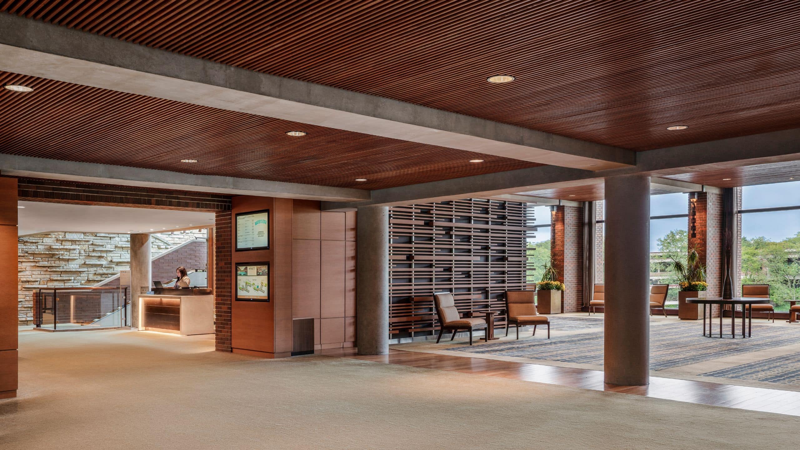 Hyatt Lodge Oak Brook Chicago Oakbrook Lobby