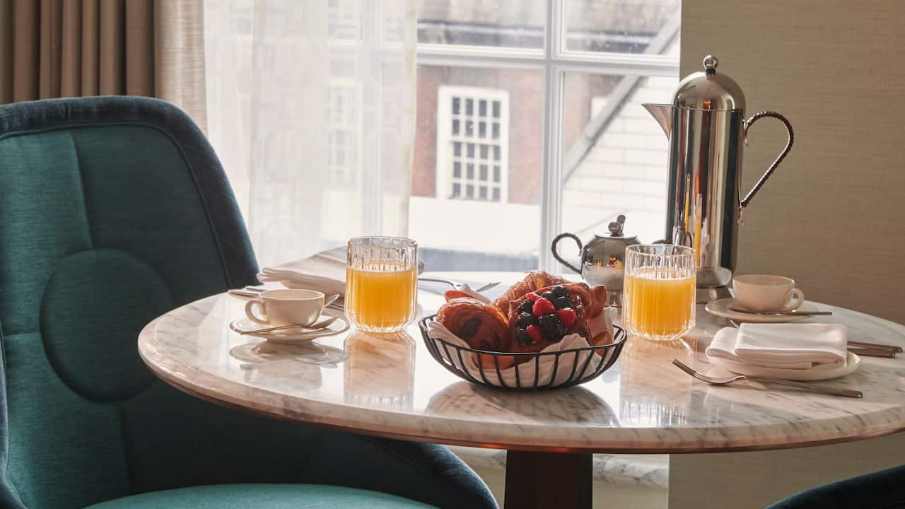 Breakfast in the Room I Hyatt Unbound Collection I Great Scotland Yard