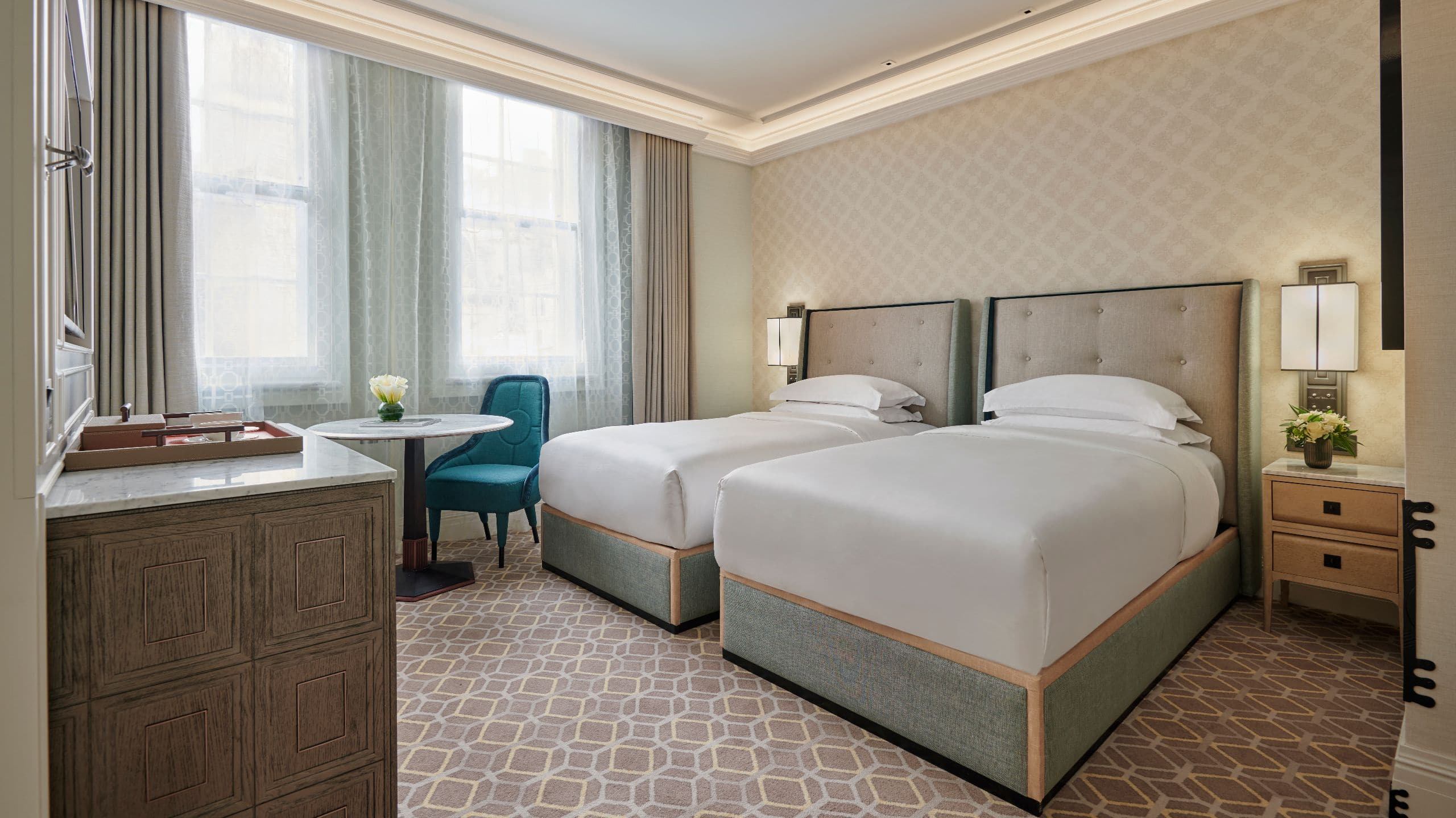 第 1，共 6 Great Scotland Yard Hotel Two Twin Guestroom