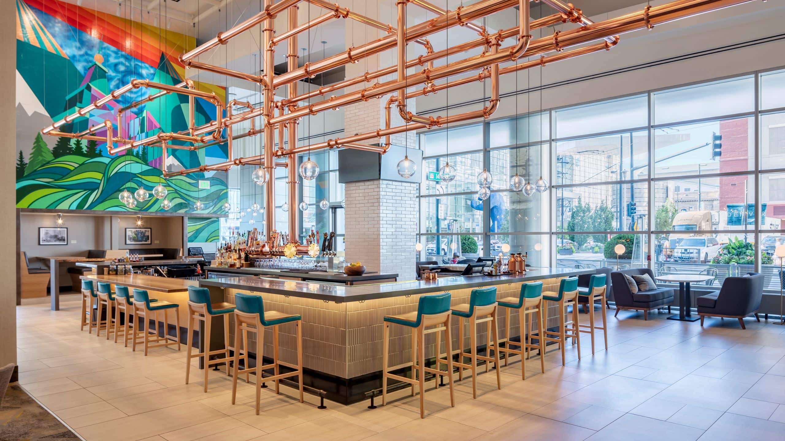 Bar Turquoise Chairs