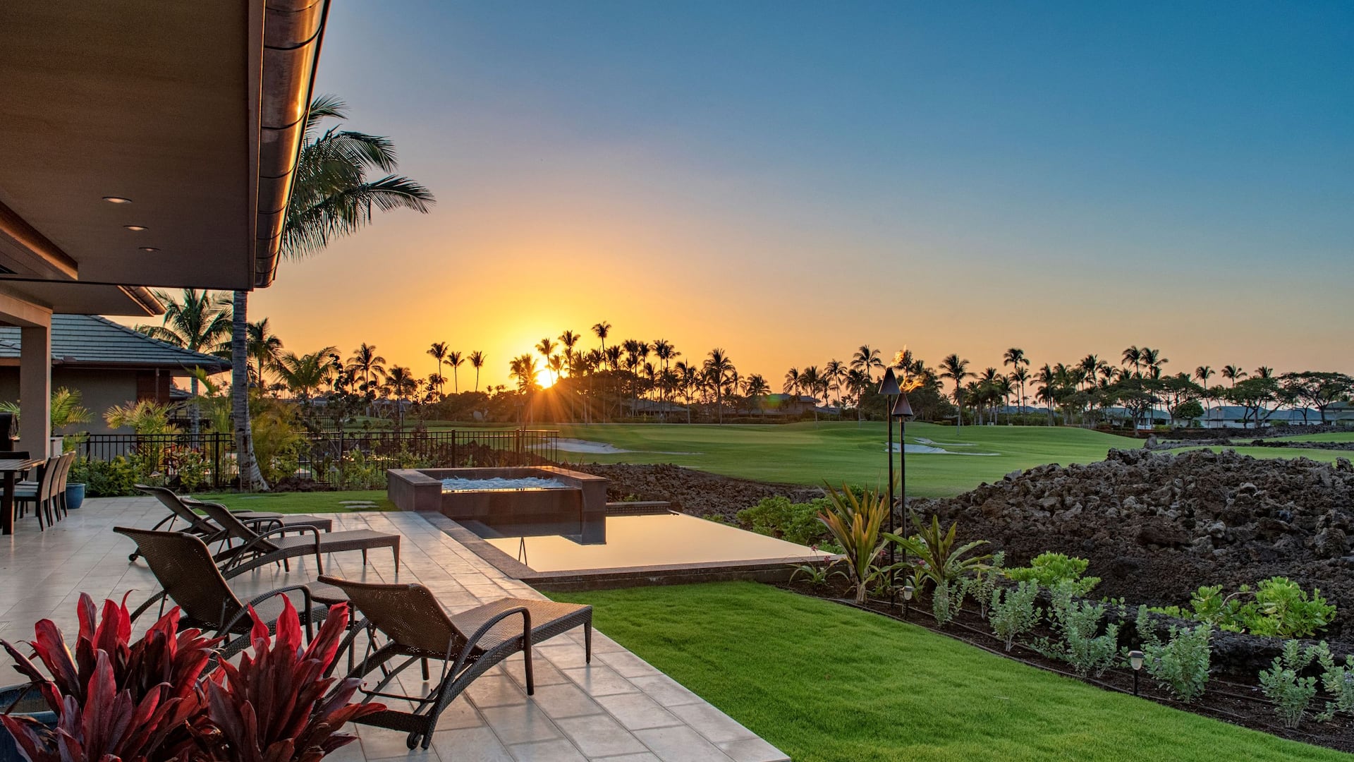 Patio sunset