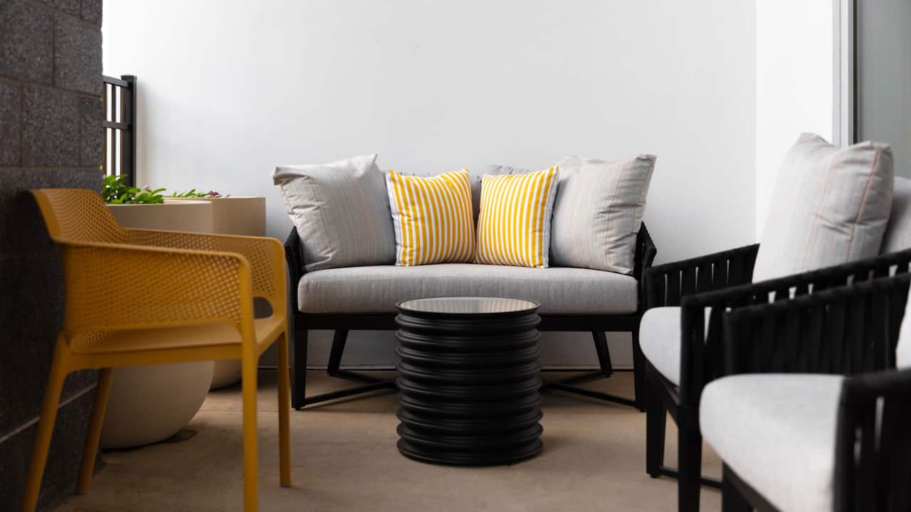 Patio with outdoor furniture
