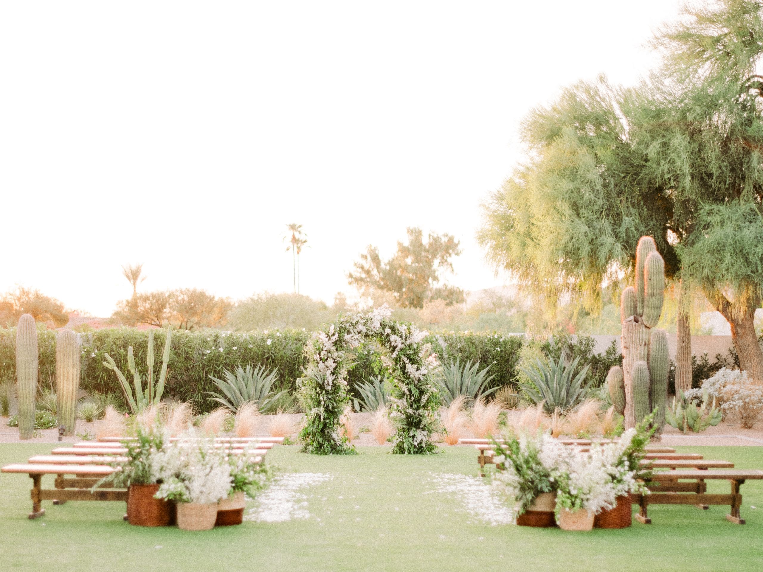 Andaz Scottsdale Resort & Bungalows Wedding Cholla Lawn